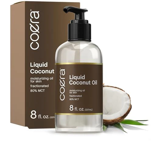 Coera Body Oil - Nourishing Liquid Coconut Oil, Gluten-Free & Non-GMO - 8 fl oz