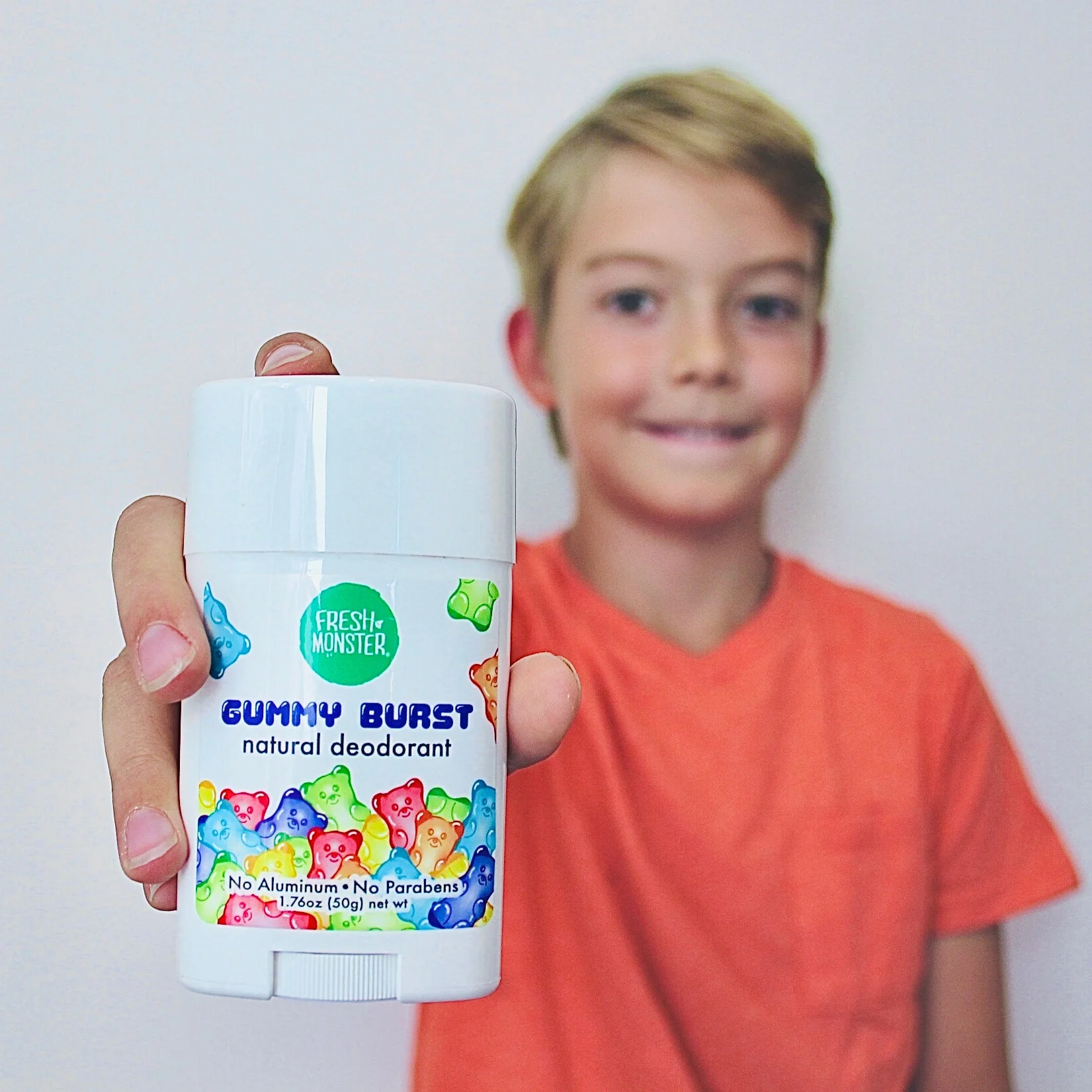 Fresh Monster Kids Deodorant - 24-Hour Odor Protection, Hypoallergenic, Gummy Burst - 1.76oz, 3 Pack - Image 3