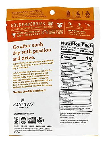 Navitas Naturals Organic Golden Berries - Antioxidant-Rich Superfood, Tart Flavor - 8 oz - Image 3