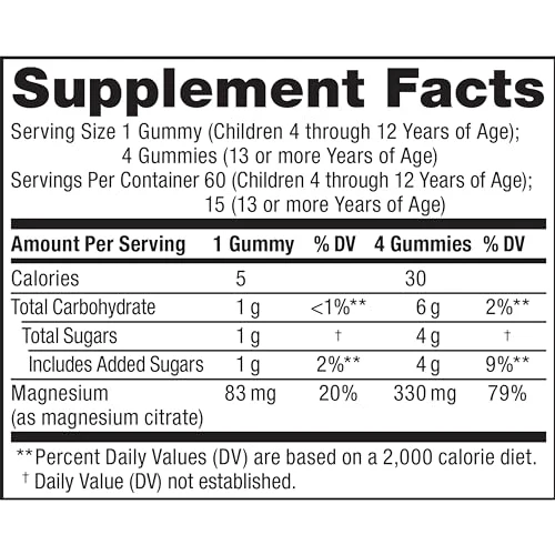 Natural Vitality CALM Kids Magnesium Gummies - Supports Balanced Mood, Vegan, Gluten-Free - 60 Count - Image 3