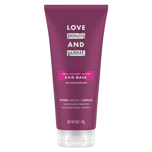 Love Beauty and Planet Hair Mask - Nourishes, Strengthens, Vegan Collagen & Keratin - 6 oz