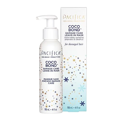 PACIFICA Beauty Hair Treatment - Restores Damaged Hair, Vegan Ingredients - 8oz Leave-In Mask