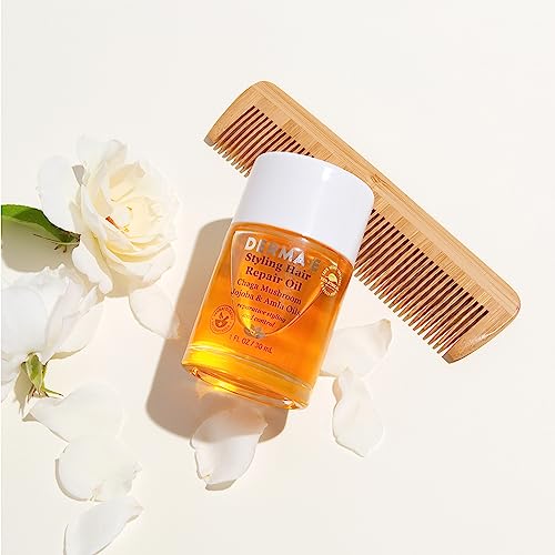 Derma E Hair Oil - Nourishing Scalp Treatment, Anti-Frizz & Breakage, 100% Vegan - 1 fl oz - Image 5