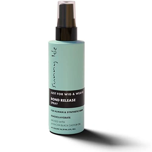 Sunny Isle Hair Treatment - Gentle Bond Release for Wigs & Weaves, Aloe & Castor Oils - 4oz
