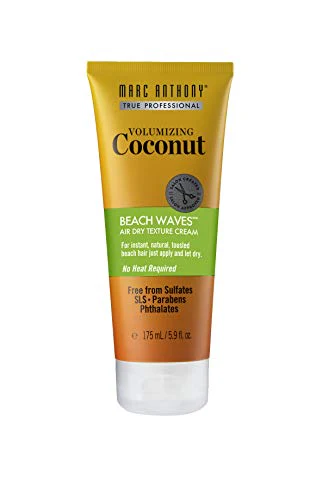 Marc Anthony Hair Styling Cream - Soft Beach Waves with Coconut Oil, Paraben-Free - 5.9oz