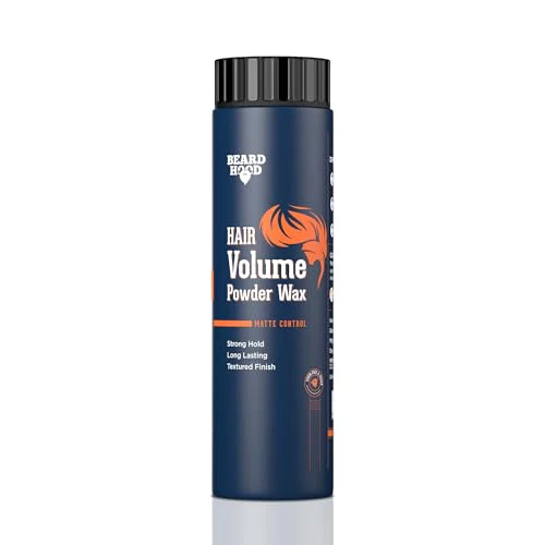 BEARDHOOD Hair Volumizing Powder Wax - 24H Strong Hold, Natural & Vegan - 20g