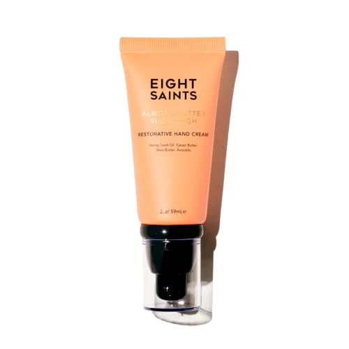 Eight Saints Almond Butter Hand Cream - Deep Hydration & Protection, Natural Ingredients - 2oz