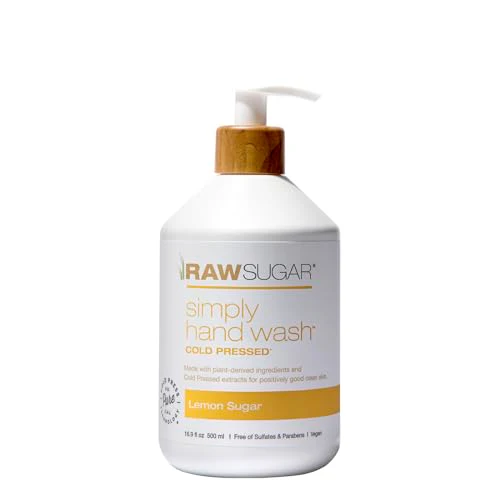 Simply Hand Wash - Vegan, Sulfate & Paraben Free, Refreshing Lemon Sugar Scent - 16.9oz