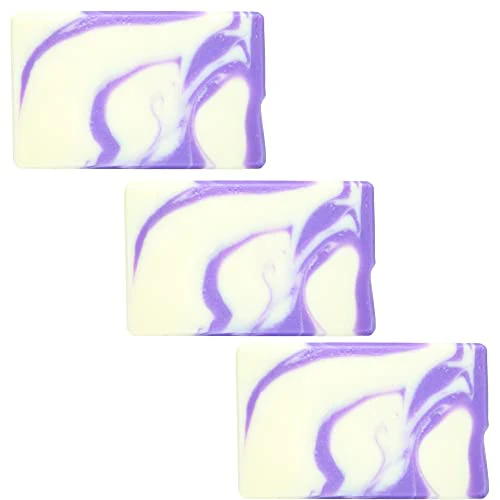 Luxiny Natural Bar Soap - Moisturizing Vegan Cleanser, Fresh Raspberry Scent - 3 Pack