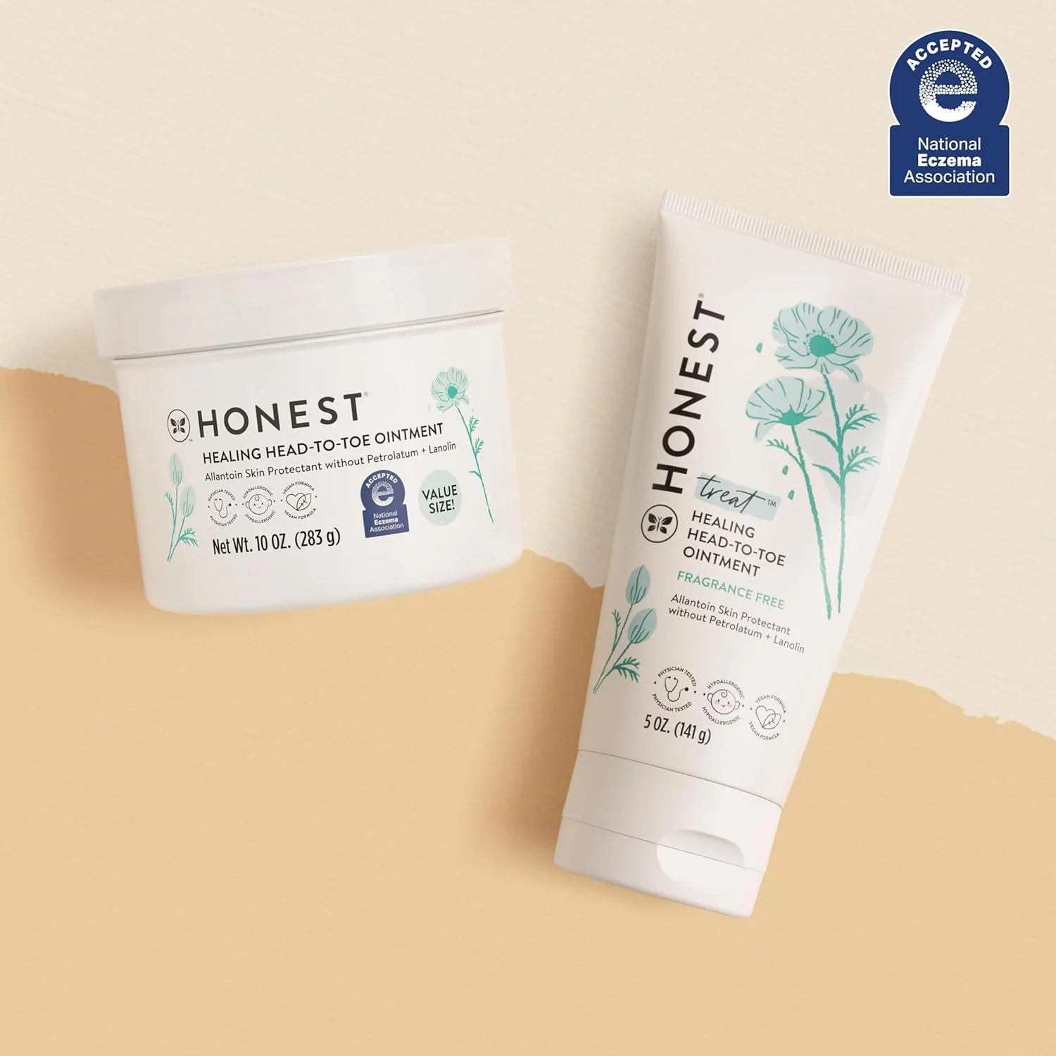 The Honest Company Head-To-Toe Ointment - Allantoin-Powered, Hypoallergenic, Vegan - 10 oz Value Size - Image 7
