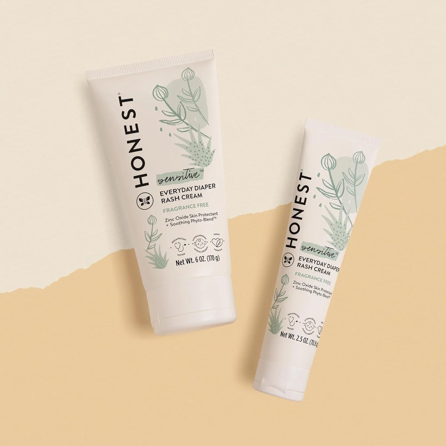 The Honest Company Diaper Rash Cream - Calming Zinc Oxide, NEA Recognized, Hypoallergenic - 2.5oz - Image 8