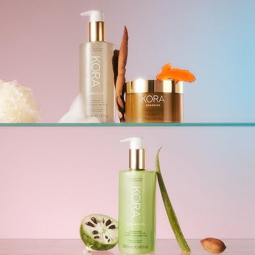 KORA Organics Body Wash - Hydrating Cleanser with Organic Botanicals, Rose Scent - 10.14 oz - Image 3