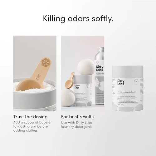 Dirty Labs Laundry Booster - Stain & Odor Removal, Nontoxic, Biodegradable - 48 Loads, Scent Free - Image 4