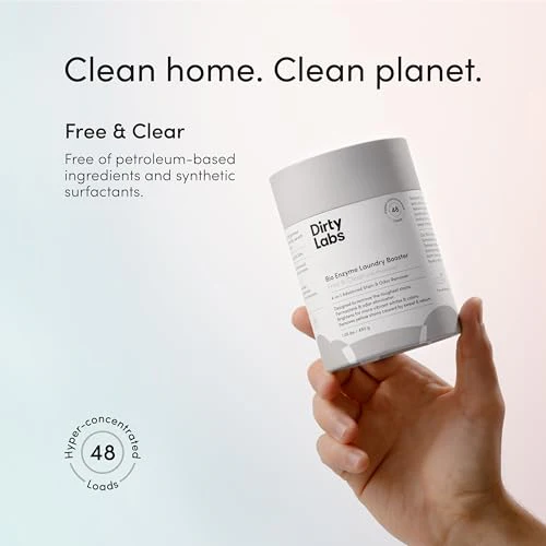 Dirty Labs Laundry Booster - Stain & Odor Removal, Nontoxic, Biodegradable - 48 Loads, Scent Free - Image 5