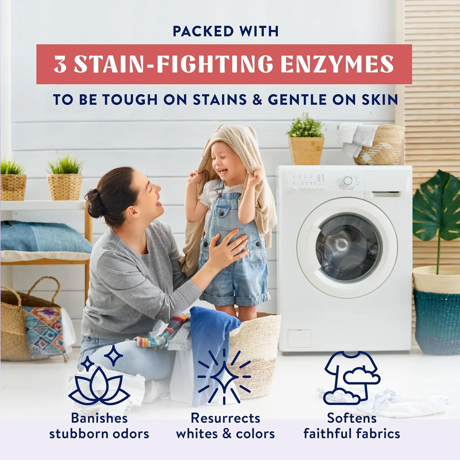 Ultra Concentrated Laundry Detergent - Fights Stains & Odors, Juniper Sandalwood Scent - 32oz - Image 2