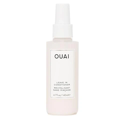 OUAI Leave-In Conditioner & Heat Protectant - Smooths Frizz, Adds Shine, Detangles - 4.7oz