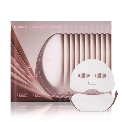 Mediheal Retinol Collagen Skin Care Set - Reduces Fine Lines, Hydrating & Firming - 10 Masks