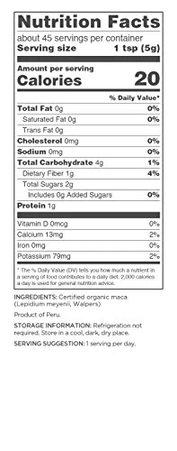 Navitas Organics Maca Powder - Organic, Non-GMO, Gluten-Free, Vegan - 8 oz Bag - Image 3