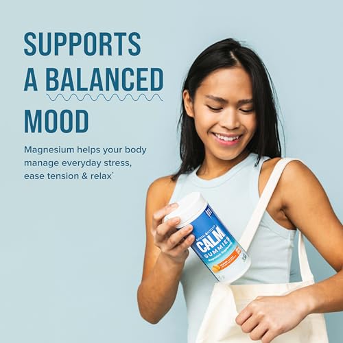 Natural Vitality Calm Magnesium Citrate Gummies - Stress Relief, Vegan & Non-GMO, Orange - 240 Count - Image 5