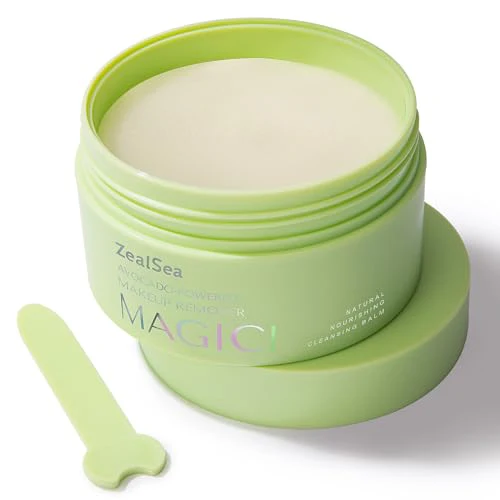 ZealSea Makeup Remover Balm - Gentle Deep Cleanser, Nourishing Oils & Natural Exfoliation - 3.5 Oz