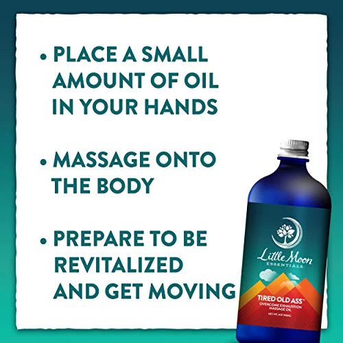 Little Moon Essentials Massage Oil - Revitalizing Aromatic Blend, Natural Ingredients - 4 oz. - Image 7