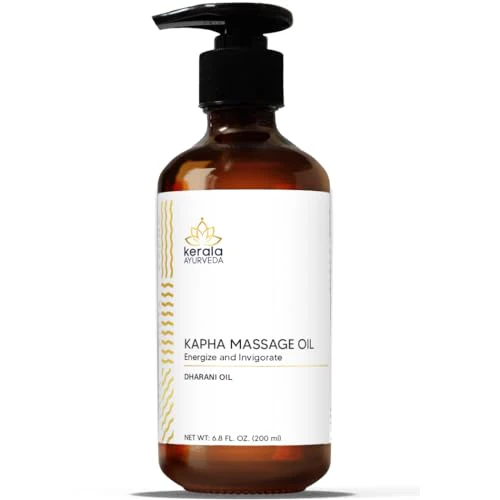Kerala Ayurveda Kapha Massage Oil - Herbal Blend for Joint Health & Circulation - 6.8 Fl Oz