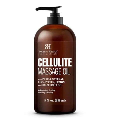 Botanic Hearth Massage Oil - Improves Skin Firmness, Vegan, Moisturizing - 8 fl oz