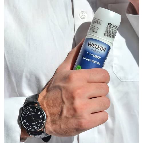 Weleda Men's 24H Roll-On Deodorant - Plant-Powered Odor Protection, No Aluminum Salts - 1.7oz - Image 2