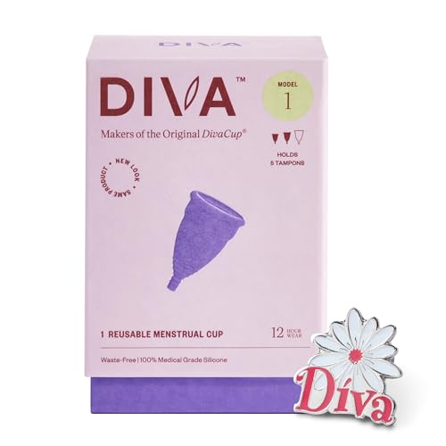 DIVA Cup Menstrual Cup - Medical Grade Silicone, 12-Hour Wear, Ideal for First-Time Users - Image 2