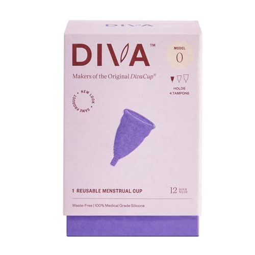 DIVA Cup Menstrual Cup - Medical Grade Silicone, 12-Hour Wear, Ideal for First-Time Users - Image 4