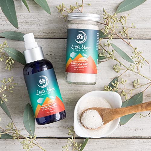 Little Moon Essentials Bath Salt - Revitalizing Relief for Exhaustion, Natural Ingredients - 4 oz - Image 3