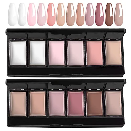 AIMEILI Hema-Free Gel Nail Polish Set - Vibrant Colors, Long-Lasting, Includes 12 Shades & Brushes