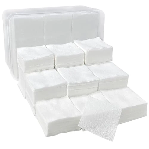Garrelett Cotton Pads - Lint-Free Makeup & Nail Polish Remover, Hypoallergenic, 900 Count