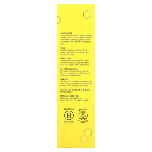 Beekeepers Naturals Propolis Plus Nasal Spray - Supports Immune Health, 1 Fl Oz - Image 3