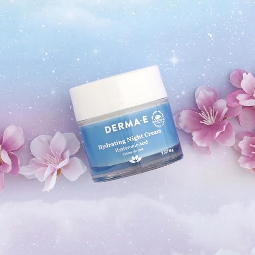 Derma E Night Cream - Deeply Hydrates & Nourishes with Hyaluronic Acid, 2 oz - Image 3