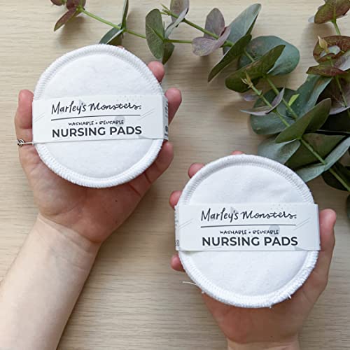 Marley's Monsters Reusable Nursing Pads - Soft & Absorbent, Washable - 6 Pairs, Made in USA - Image 4