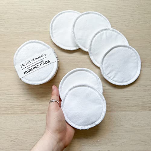 Marley's Monsters Reusable Nursing Pads - Soft & Absorbent, Washable - 6 Pairs, Made in USA - Image 5