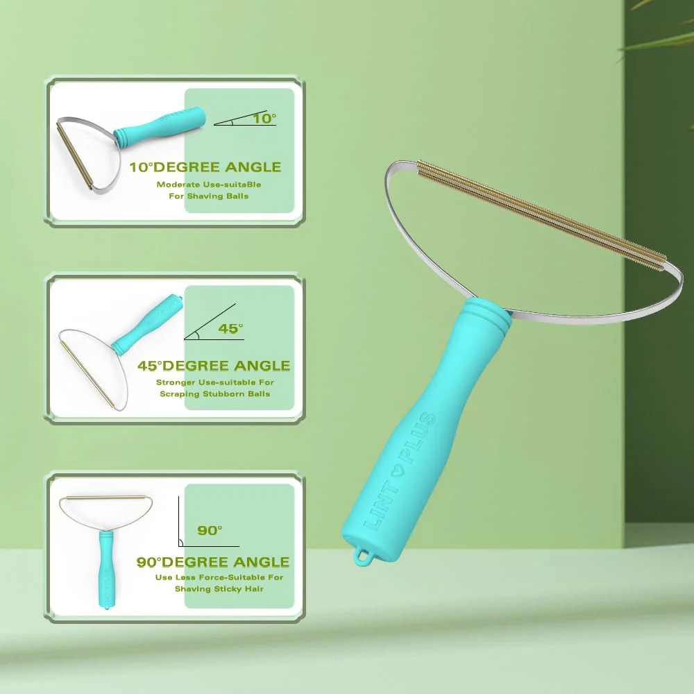 LintPlus Pet Hair Remover Tool - Efficient Multi-Fabric Cleaner, Reusable Copper Blade - 2X - Image 6