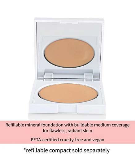 CLOVE + HALLOW Pressed Mineral Foundation - Natural Hydration, Lightweight Coverage - 14g - Image 3