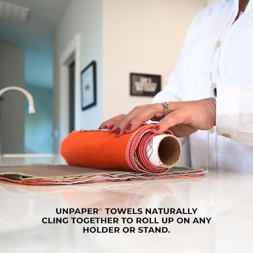 Marley's Monsters UNpaper Towels - Reusable Cotton, High Absorbency, 24 Count Roll - Image 2