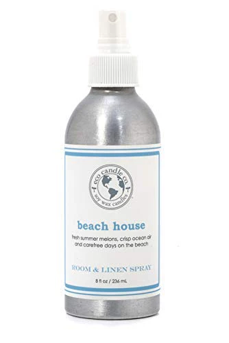 Eco Candle Co. Room & Linen Spray - Fresh Melons & Ocean Air, Natural Ingredients - 8 oz.