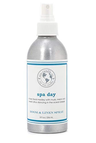 Eco Candle Co. Room & Linen Spray - Fresh Floral Musk Citrus Blend, Natural Ingredients - 8oz