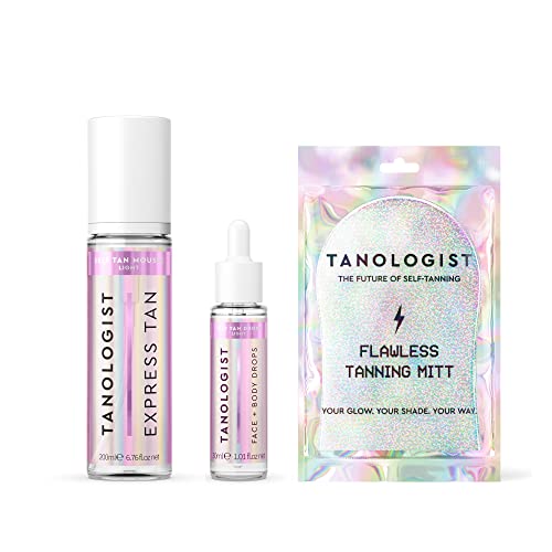 Tanologist Complete Kit - Quick-Drying Self Tanner, Dermatologist Tested, Vegan - 200ml - Image 2