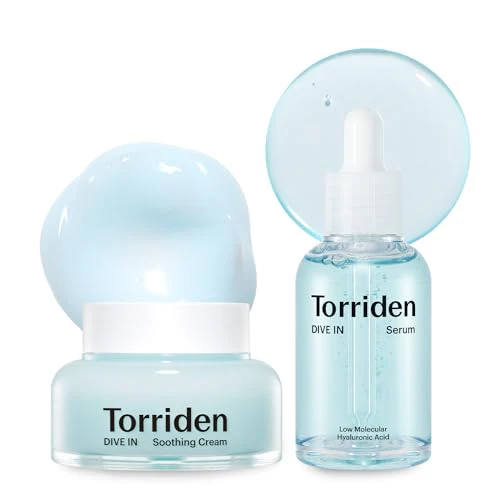 Torriden Skin Care Set - Deep Hydration with Hyaluronic Acid, Vegan & Cruelty-Free - 1.69oz + 3.38oz