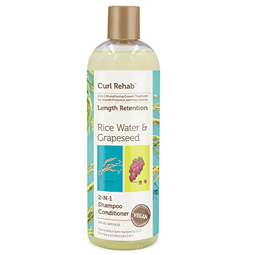 Curl Rehab Hair Care Bundle - Strengthens Curls, Protects & Reduces Frizz - 16oz