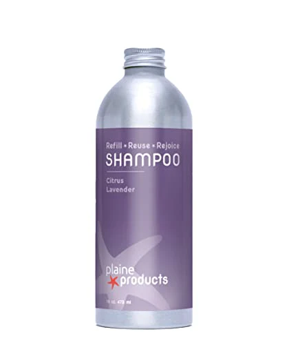 Plaine Products Shampoo - Natural Citrus Lavender, Vegan & Non-GMO, 16oz Refill Bottle