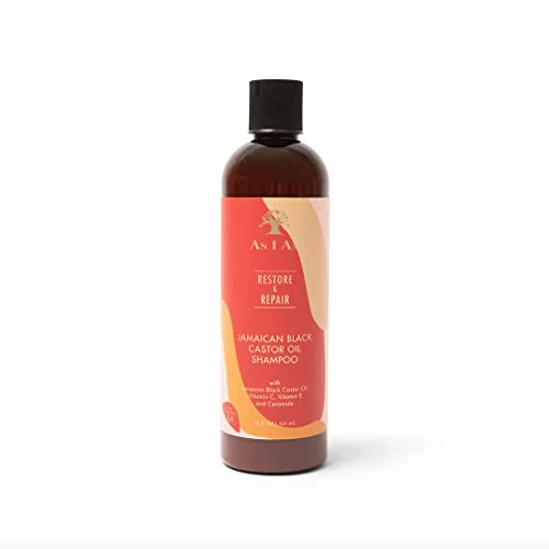 As I Am Jamaican Black Castor Oil Shampoo - Strengthens & Repairs, Fiber Ceramides - 355ml