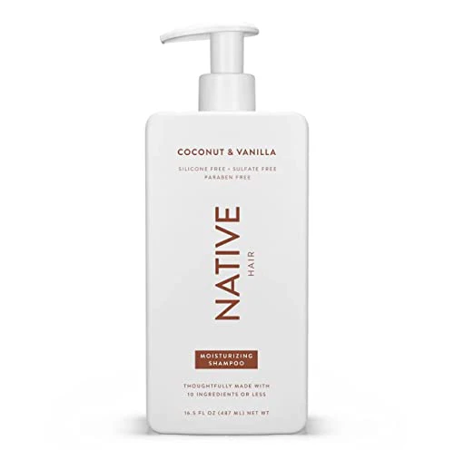 Native Coconut & Vanilla Shampoo - Moisturizes, Cruelty-Free, Sulfate & Paraben-Free - 16.5 fl oz