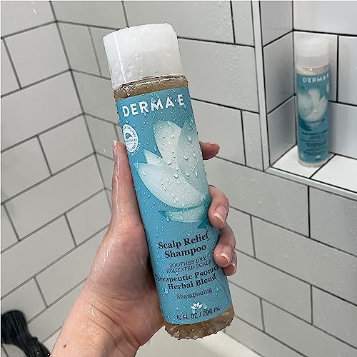Derma E Scalp Relief Shampoo - Soothes Itchy Scalp, Nourishes & Cleanses - 10 Fl oz - Image 7
