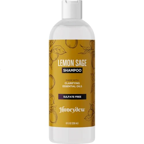 Lemon Sage Shampoo - Deep Cleansing, Nourishing Oils for Oily Hair & Scalp Care - 16oz